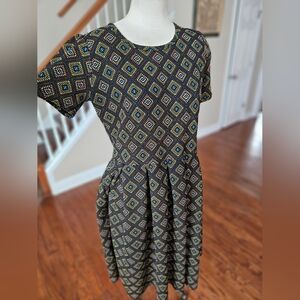 LulaRoe Geometric Dress XL
